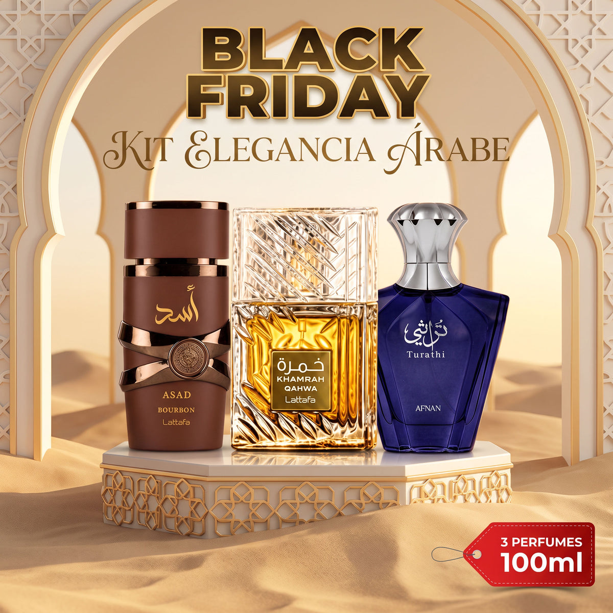 Black Friday kit perfumes árabes