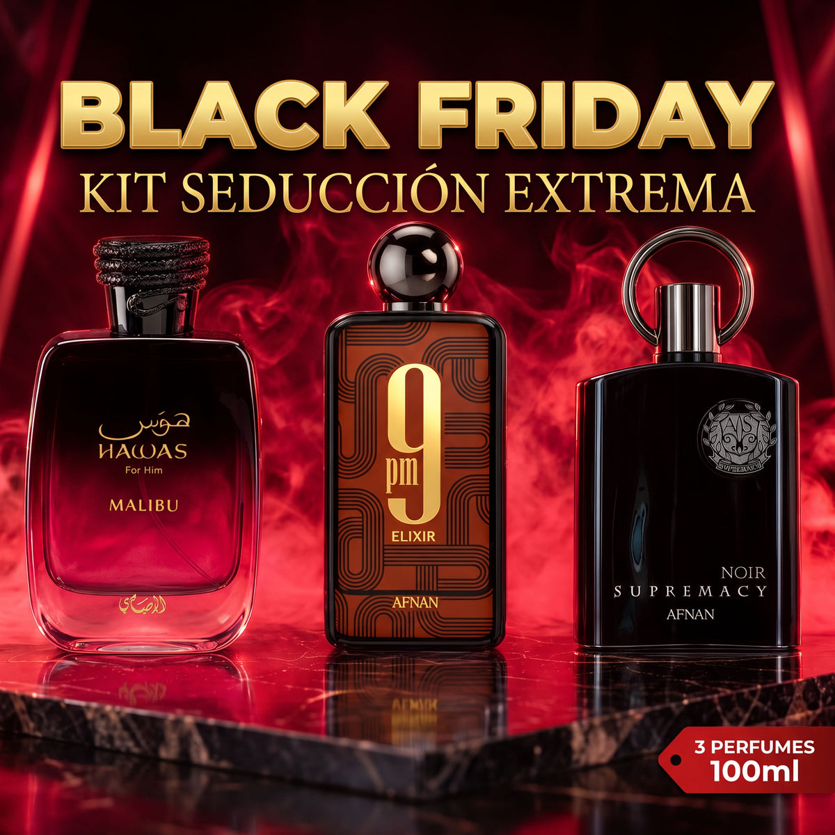 Black Friday kit perfumes árabes