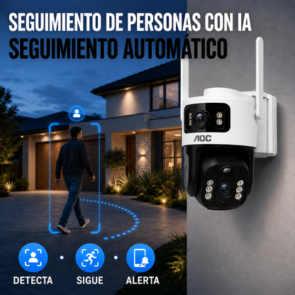 Cámara de Seguridad Panorámica | AOC Vigilancia sin WiFi
