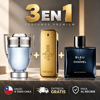 Kit 3 Perfumes Premium para Hombre | 100ML Cada Uno