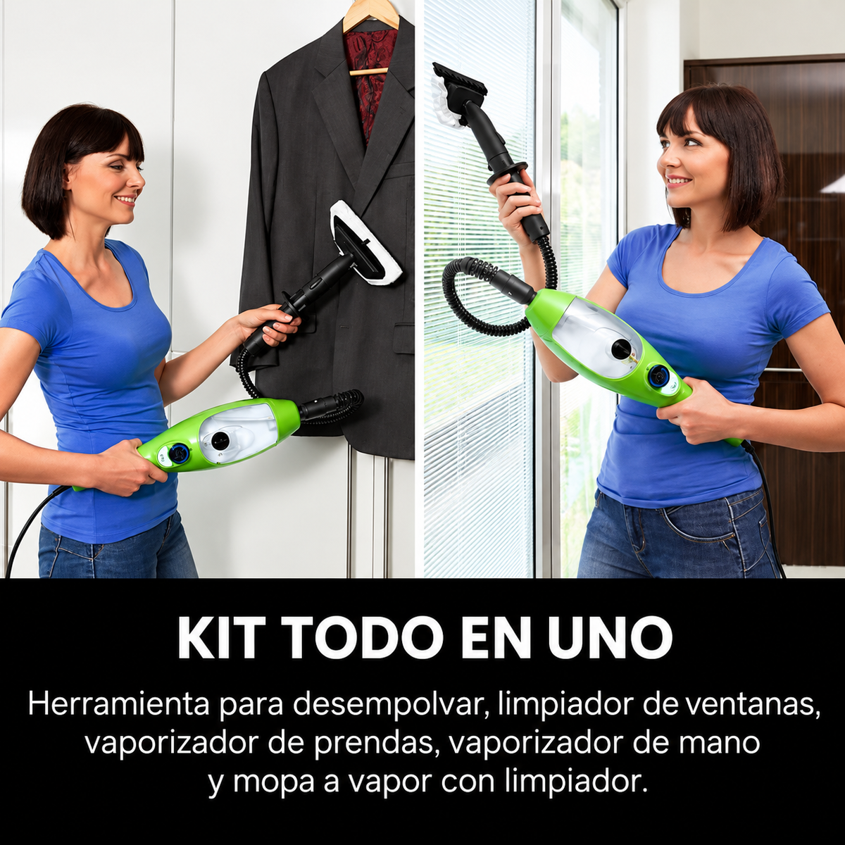 Mopa a Vapor H2O X5® Deluxe | Limpieza Fácil y Profunda