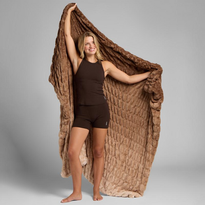 Manta Sherpa Ultrasuave y Esponjosa para Sofá o Cama | Máximo Confort